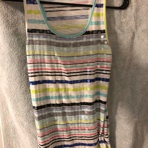 Multicolored sequenced tank top